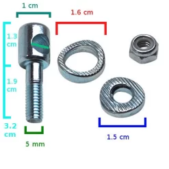 Boulon Guillotine Pour Porte Patin Vélo -Vélo Soldes boulon guillotine pour porte patin velo full 4