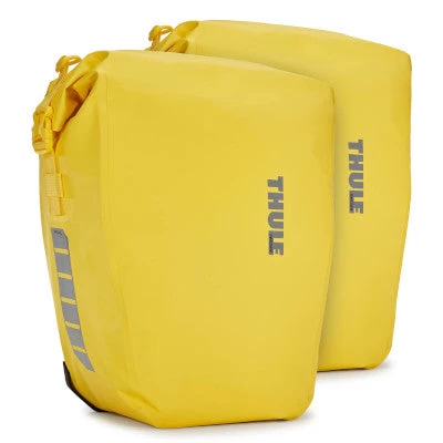 Double Sacoche Jaune Sur Porte-bagages 25L Shield Pannier Thule 1 Double Sacoche Jaune Sur Porte-bagages 25L Shield Pannier Thule