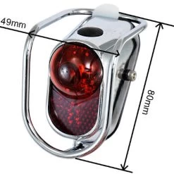 Feu Vélo LED Arrière Vintage Sur Garde Boue 10 Lux -Vélo Soldes feu velo led arriere vintage sur garde boue 10 lux full 3
