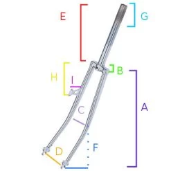 Vélo Soldes -Vélo Soldes fourche velo 28 pouces avec support de phare et pivot filete 1 full 2