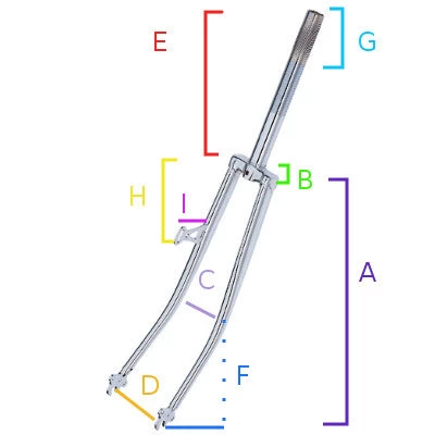 Point Fourche Vélo 28 Pouces Avec Support De Phare Et Pivot Fileté 1" 2 Point Fourche Vélo 28 Pouces Avec Support De Phare Et Pivot Fileté 1" – Image 2