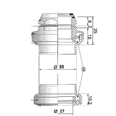 Jeu De Direction Vélo Fileté 1 Pouce Chromé 2 Jeu De Direction Vélo Fileté 1 Pouce Chromé – Image 2