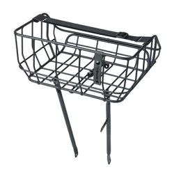 Panier Vélo Avant Noir Mat En Aluminium 25L Portland Basil