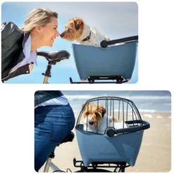 Panier Vélo Pour Chien Bleu Tendance Basil Buddy -Vélo Soldes panier velo pour chien bleu tendance basil buddy full 5