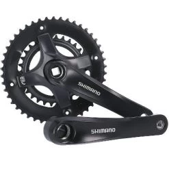 Pédalier Double Plateaux Vélo 7/8V 30/46 Dents Tourney Shimano