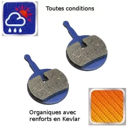 Plaquettes Organiques Pour Frein à Disque De Vélo - AVID BB5 -Vélo Soldes plaquettes organiques pour frein a disque de velo avid bb5 full 3