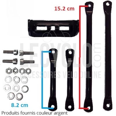 Porte Bagages Vélo Argent Charges Lourdes 35 Kilos Steco 2 Porte Bagages Vélo Argent Charges Lourdes 35 Kilos Steco – Image 2