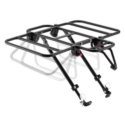 Porte-bagages Vélo Avant à Plateforme Avec Côtés Rabattables 1 Porte-bagages Vélo Avant à Plateforme Avec Côtés Rabattables