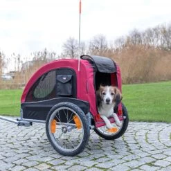 Remorque Vélo Pour Chien De Moins De 22 Kg - Trixie -Vélo Soldes remorque velo pour chien de moins de 22 kg trixie full 4