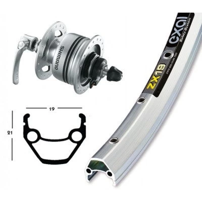 Roue De 28 Pouces Avec Dynamo Dans Moyeu DH3N72 4 Roue De 28 Pouces Avec Dynamo Dans Moyeu DH3N72 – Image 4