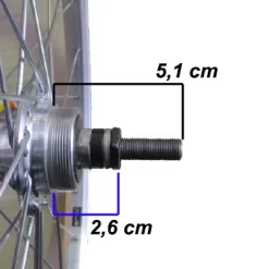 Roue Vélo Arrière City 650B Monovitesse -Vélo Soldes roue velo arriere city 650b monovitesse full 3