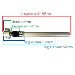 Tige De Selle Vélo 27.2 Suspendue Avec élastomère PM 1000 -Vélo Soldes tige de selle velo 27 2 suspendue avec elastomere pm 1000 full 5