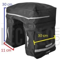 Oxford Triple Sacoche De Vélo Sur Porte-bagage Arrière 6 Oxford Triple Sacoche De Vélo Sur Porte-bagage Arrière -Vélo Soldes triple sacoche de velo sur porte bagage arriere full 3